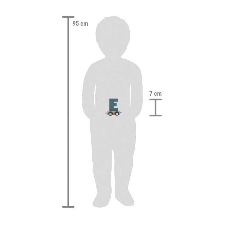 Small foot - houten lettertrein polar - e