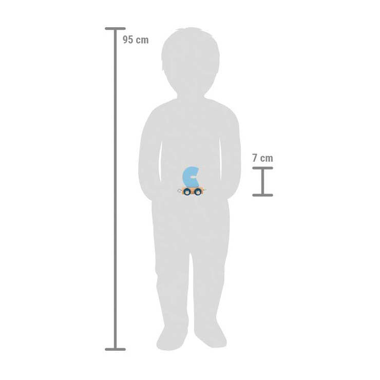 Small foot - houten lettertrein polar - c