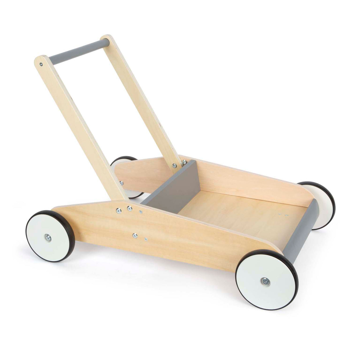 Small foot - houten loopwagen grijs