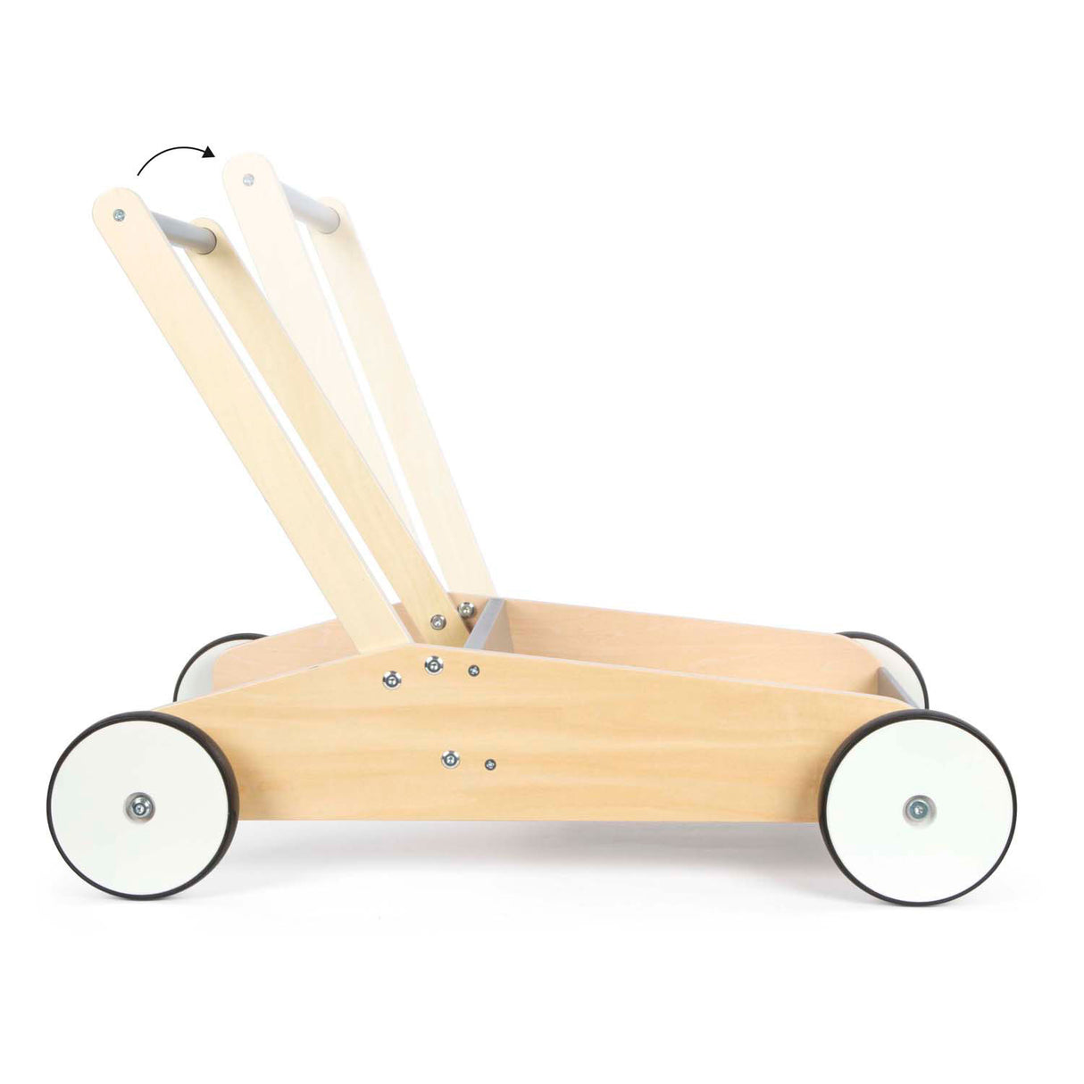 Small foot - houten loopwagen grijs