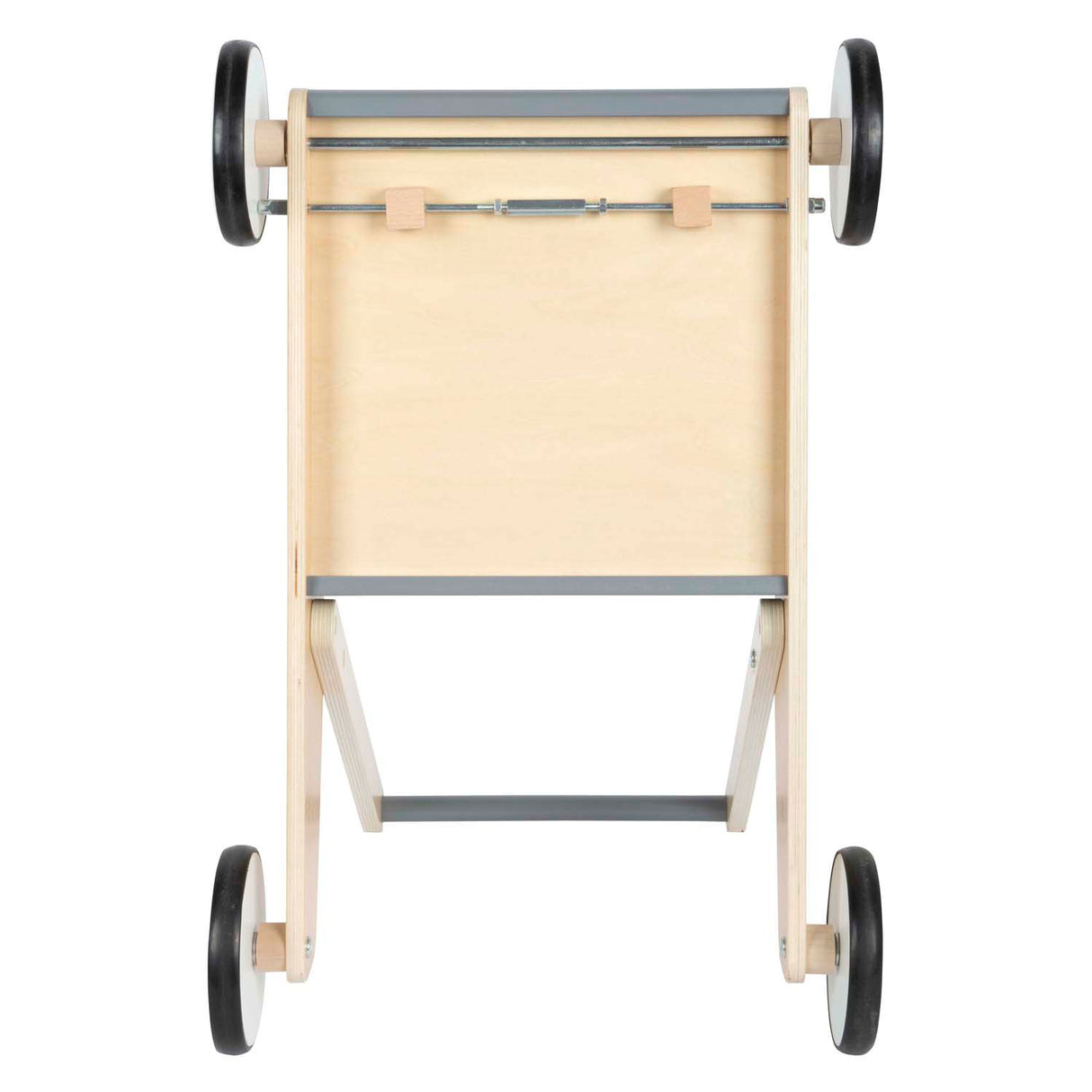 Small foot - houten loopwagen grijs
