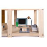 Small foot - houten poppenhuis met meubels