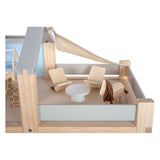 Small foot - houten poppenhuis met meubels
