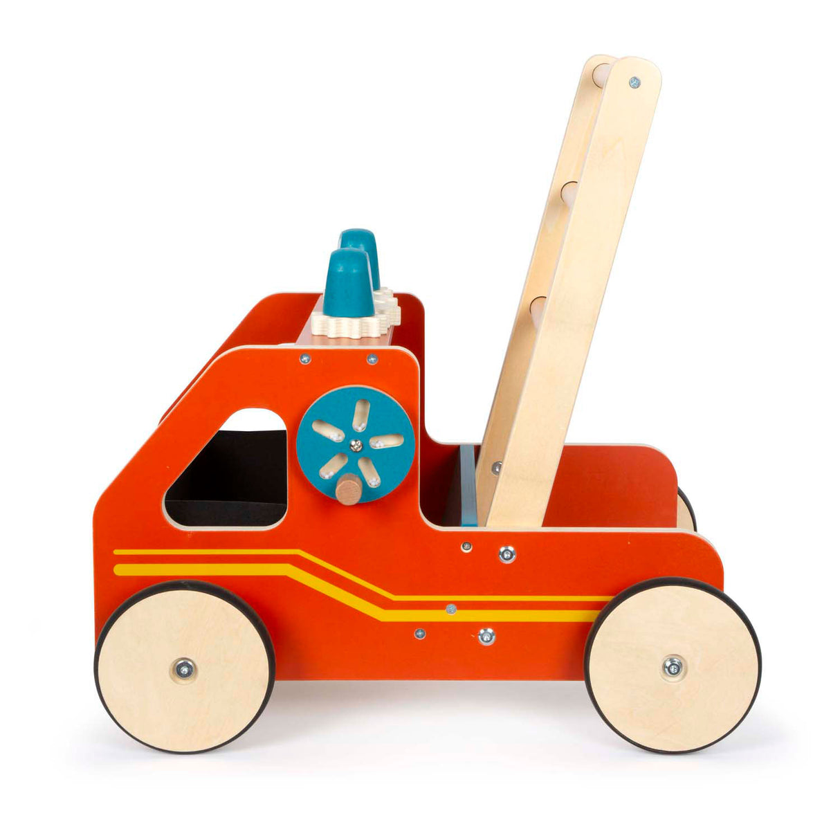 Small foot - houten loopwagen brandweer