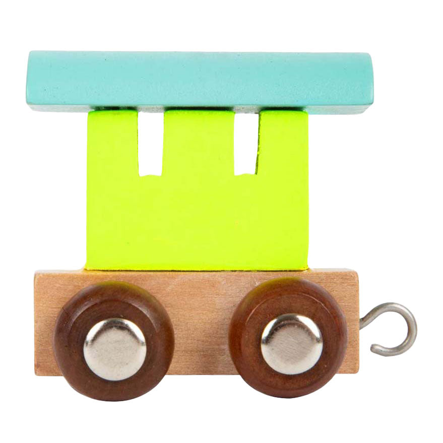 Small foot - houten lettertrein wagon gekleurd