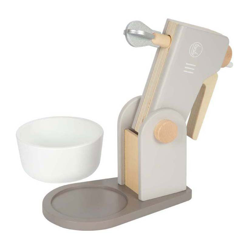 Small foot - houten mixer speelset grijs tasty