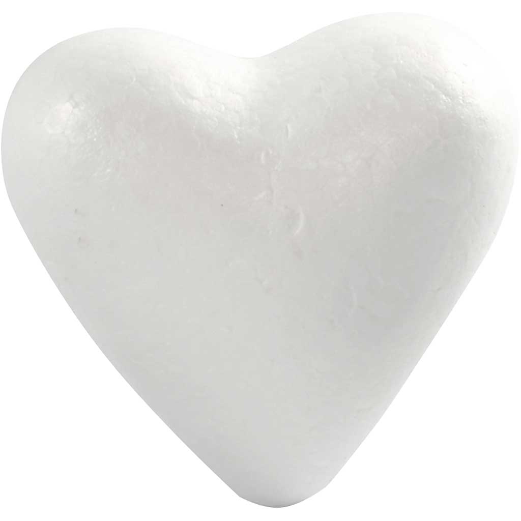 Creativ company harten, h: 11 cm, d: 5 cm, b: 11,5 cm, wit, 25 stuk 1 doos