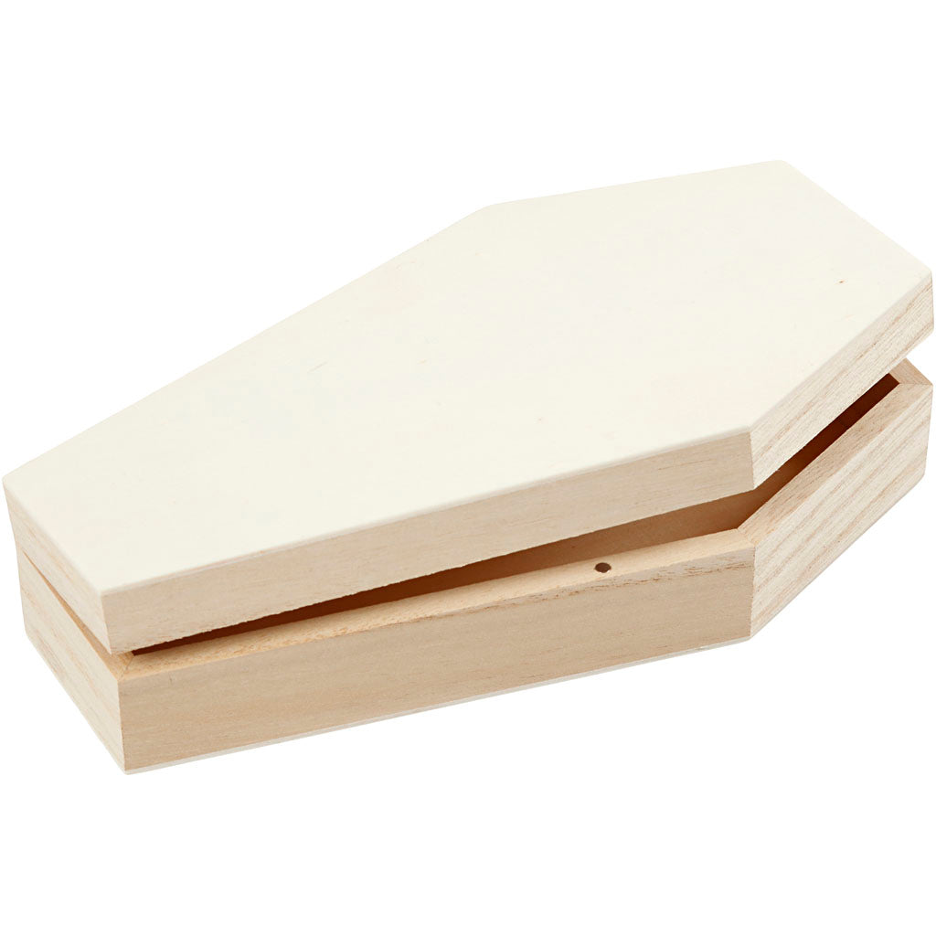 Creativ company doodskist met magnetische gleuf, h: 4 cm, l: 18 cm, b: 10 cm, 1 stuk