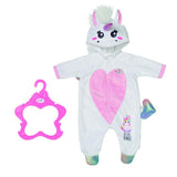 Zapf baby born unicorn onesie 43 cm