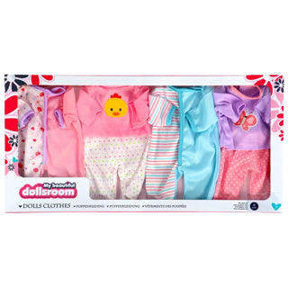 My beautiful dolls room poppenkledingset dolls room 4st 41 cm