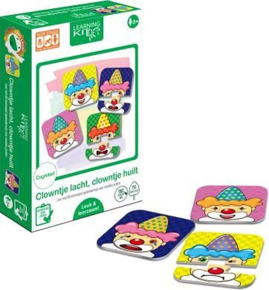 Bongers speelgoed learning kitds - clowntje lacht, clowntje huilt