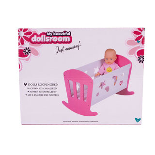 My beautiful dolls room poppenbed schommelbed 49 x 37 x 35 cm