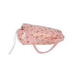 Poppenbed opvouwbaar roze bloem