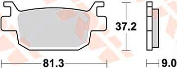 Trw remblokken mcb806 brake pad mcb 806 organic standard