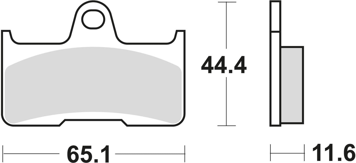 Trw remblokken mcb 756 brake pad mcb 756 si sintered metal