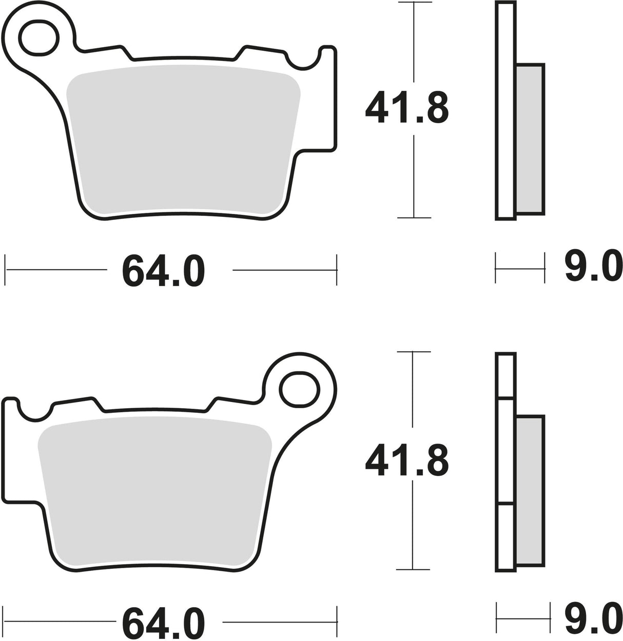 Trw remblokken mcb 743 brake pad 743 rsi sint.metal offr.rac.