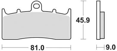 Trw -lucas remblok mcb 736 brake pad mcb 736 sv sintered metal