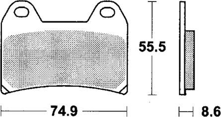 Trw remblokken mcb 683 brake pad mcb 683 cro hyper carbon racing