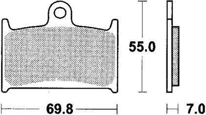Trw remblokken mcb 690 brake pad mcb 690 organic standard