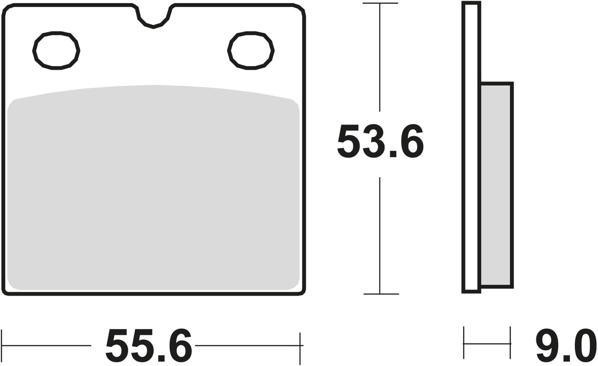 Trw remblokken mcb 19 brake pad mcb 19 organic standard