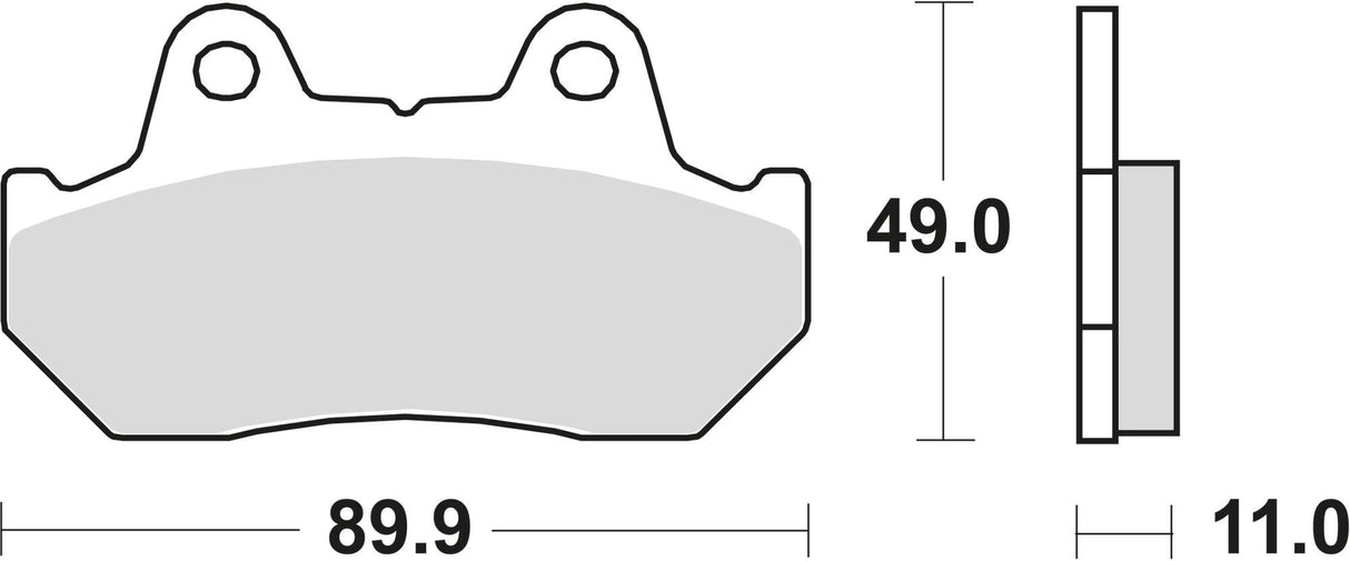 Trw remblokken mcb 512 brake pad mcb 512 sh sintered metal