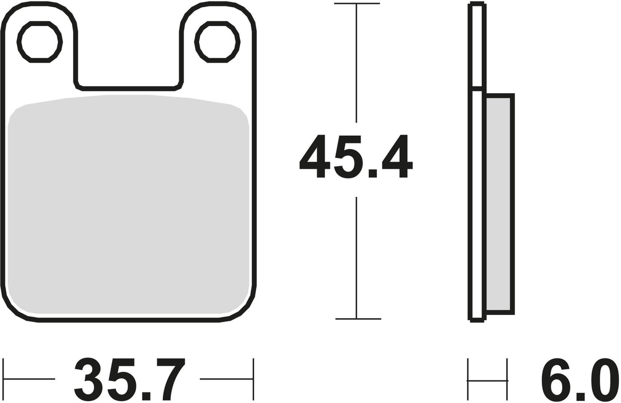 Trw remblokken mcb 535 brake pad mcb 535 rq organic racing