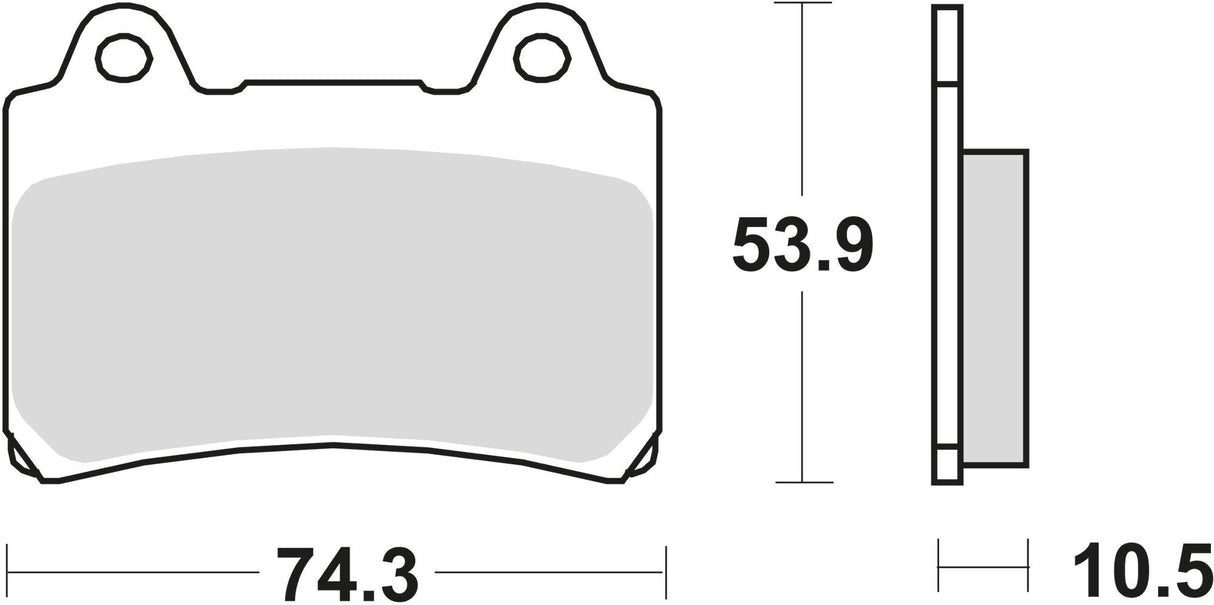 Trw remblokken mcb 559 brake pad mcb 559 sv sintered metal