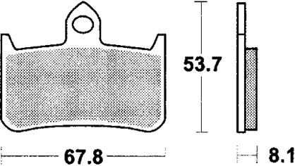 Trw -lucas remblok mcb 593 brake pad mcb 593 trq sint. metal racing