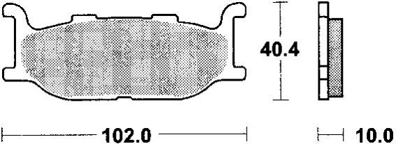 Trw remblokken mcb 640 brake pad mcb 640 sv sintered metal