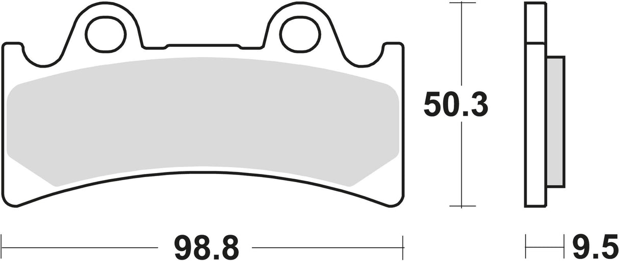 Trw remblokken mcb 656 brake pad mcb 656 srq sintered metal racing