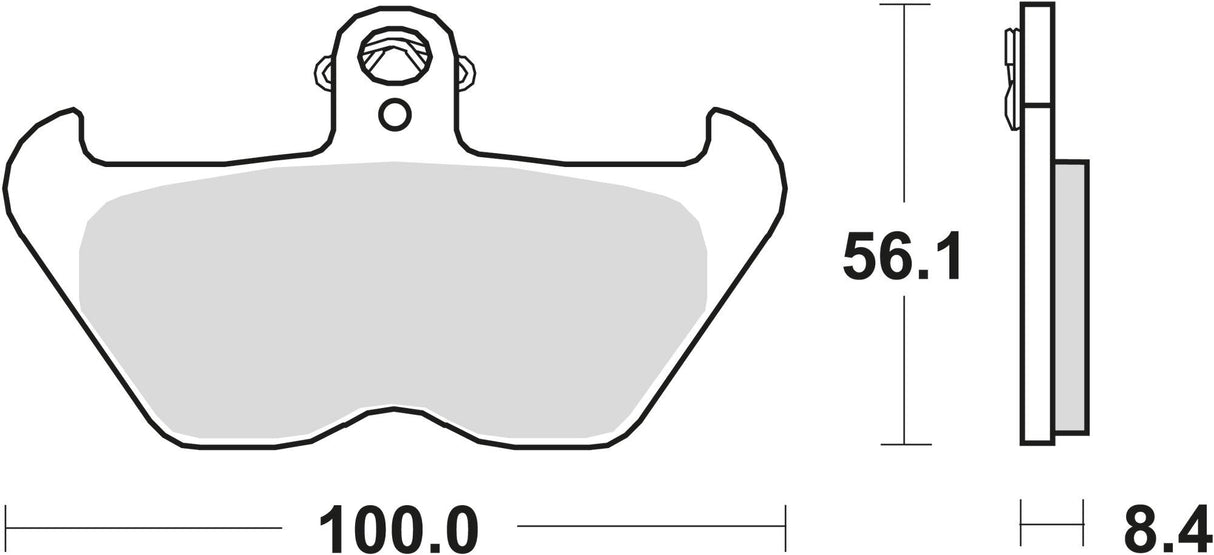 Trw remblokken mcb 680 brake pad mcb 680 sv sintered metal