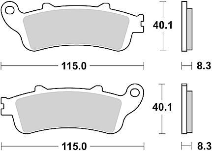 Trw remblokken mcb 705 brake pad mcb 705 sh sintered metal