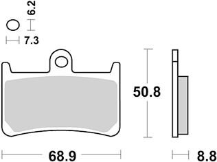 Trw remblokken mcb 611 remblokken mcb 611 scr sinter carbon racing
