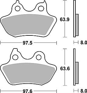 Trw remblokken mcb 799 brake pad mcb 799 pc organic perf.comfort