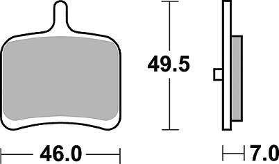 Trw -lucas remblok mcb 811 brake pad mcb 811 sh sintered metal