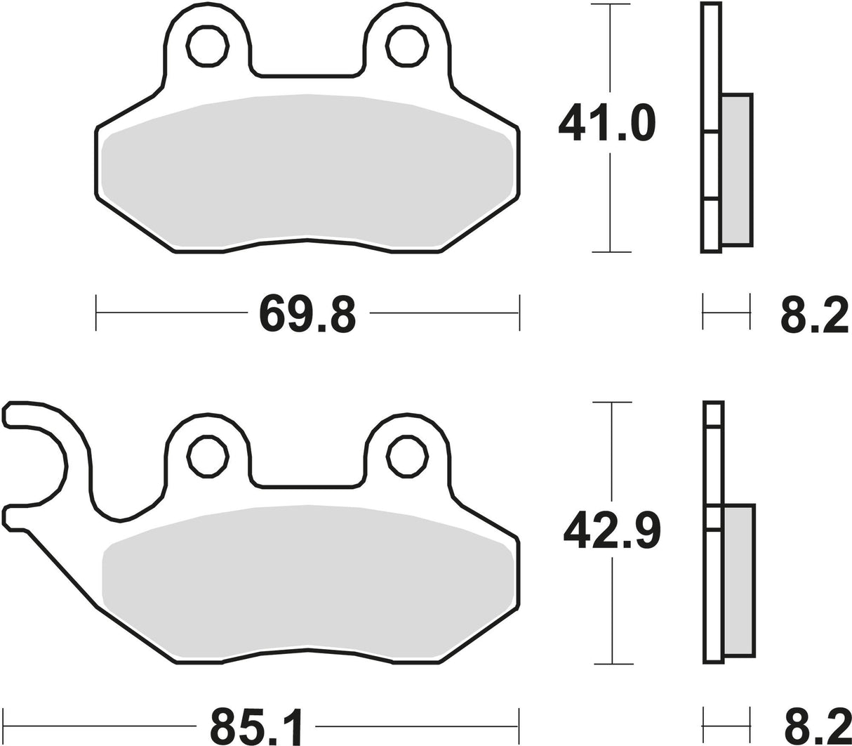 Trw remblokken mcb 684 brake pad mcb 684 ec organic