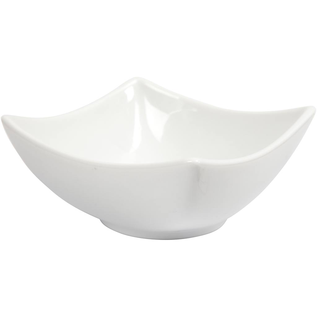 Creativ company schaal, h: 4,5 cm, d 10 cm, wit, 12 stuk 1 doos