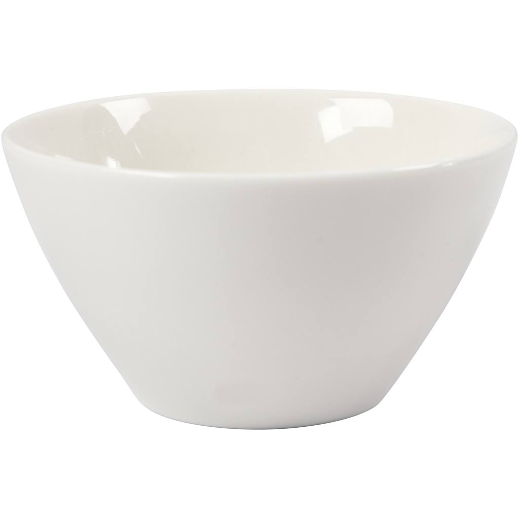 Creativ company muesli kom, h: 7 cm, d 12,5 cm, wit, 20 stuk 1 doos