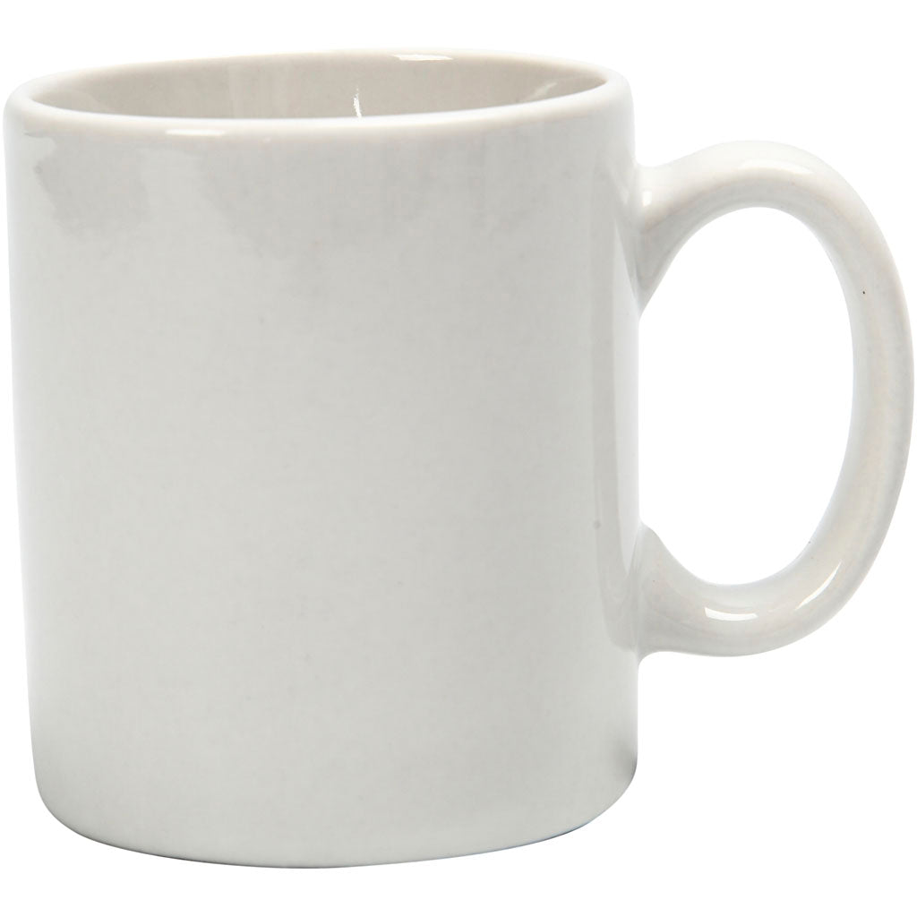Creativ company mokken, h: 7 cm, d 6 cm, 120 ml, wit, 1 stuk