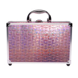 Casuelle holografische make-up koffer roze glamour