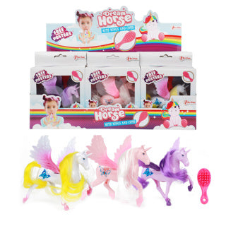 Dream Horse Eenhoorn Speelfiguur Pegasus met Borstel