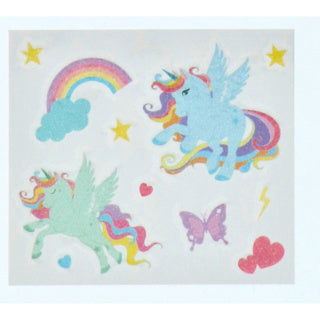 Casuelle eenhoorn glitter lichaamstattoo