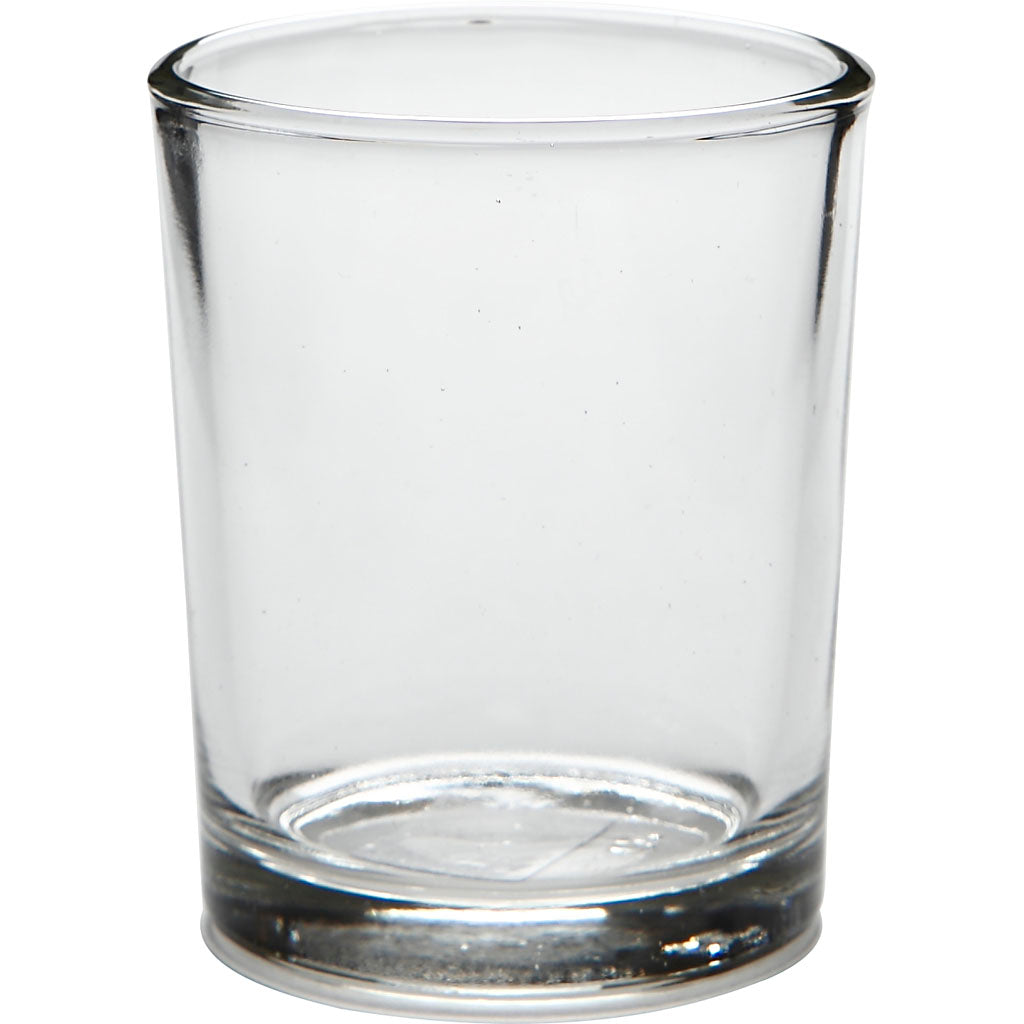 Creativ company waxinelicht, h: 6,5 cm, d 4,5-5,5 cm, 120 ml, 12 stuk 1 doos