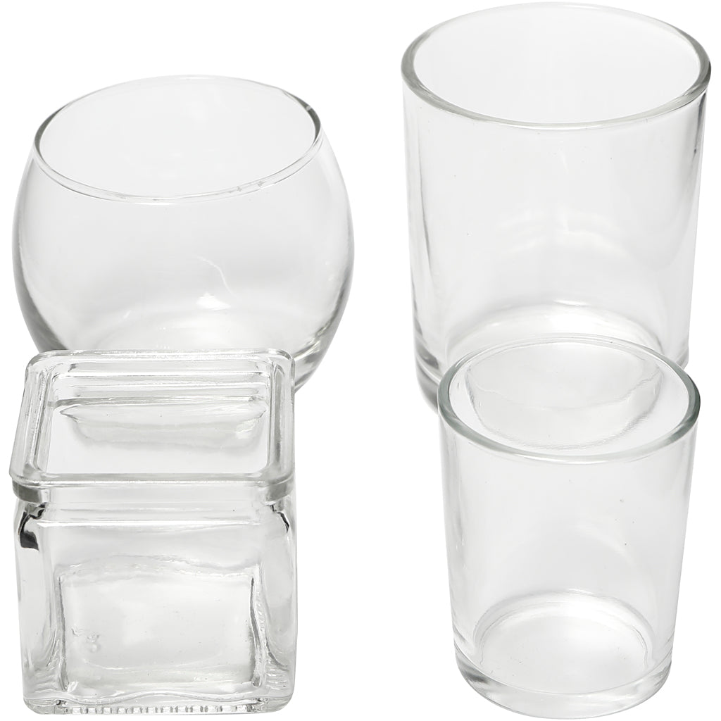 Creativ company waxinelicht, h: 5,3-8,4 cm, d 4,5-7,3 cm, inhoud kan variëren , 72 stuk 1 doos