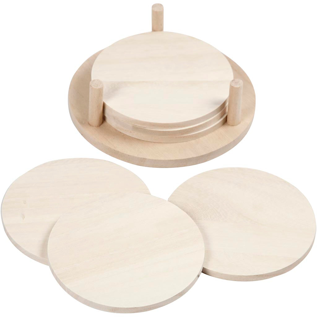 Creativ company schijven, d 9,5 cm, dikte 5 mm, 6 stuk 1 doos