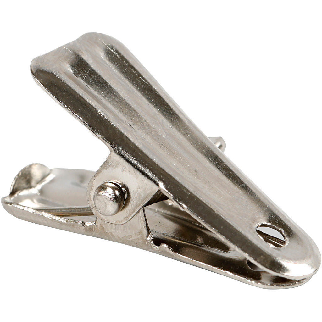 Creativ company deco knijpers, l: 27 mm, b: 14 mm, zilver, 10 stuk 1 doos
