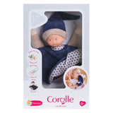 Corolle tidoudou - marineblauw knuffeldoek, 17cm