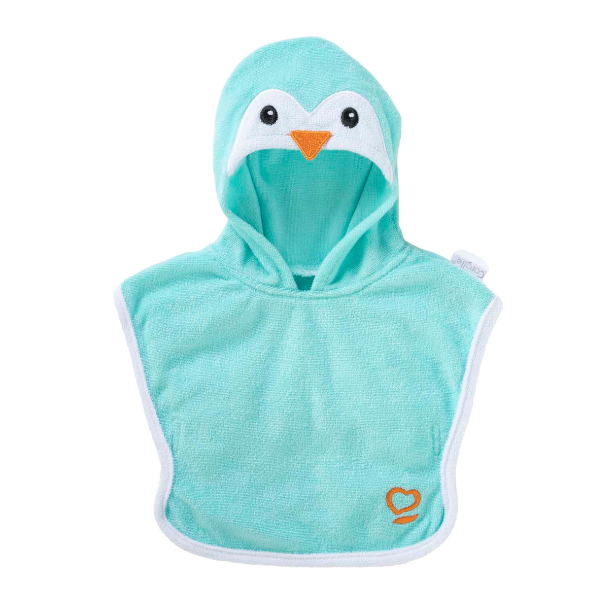 Corolle badcape voor babypop - pinguin, 30cm