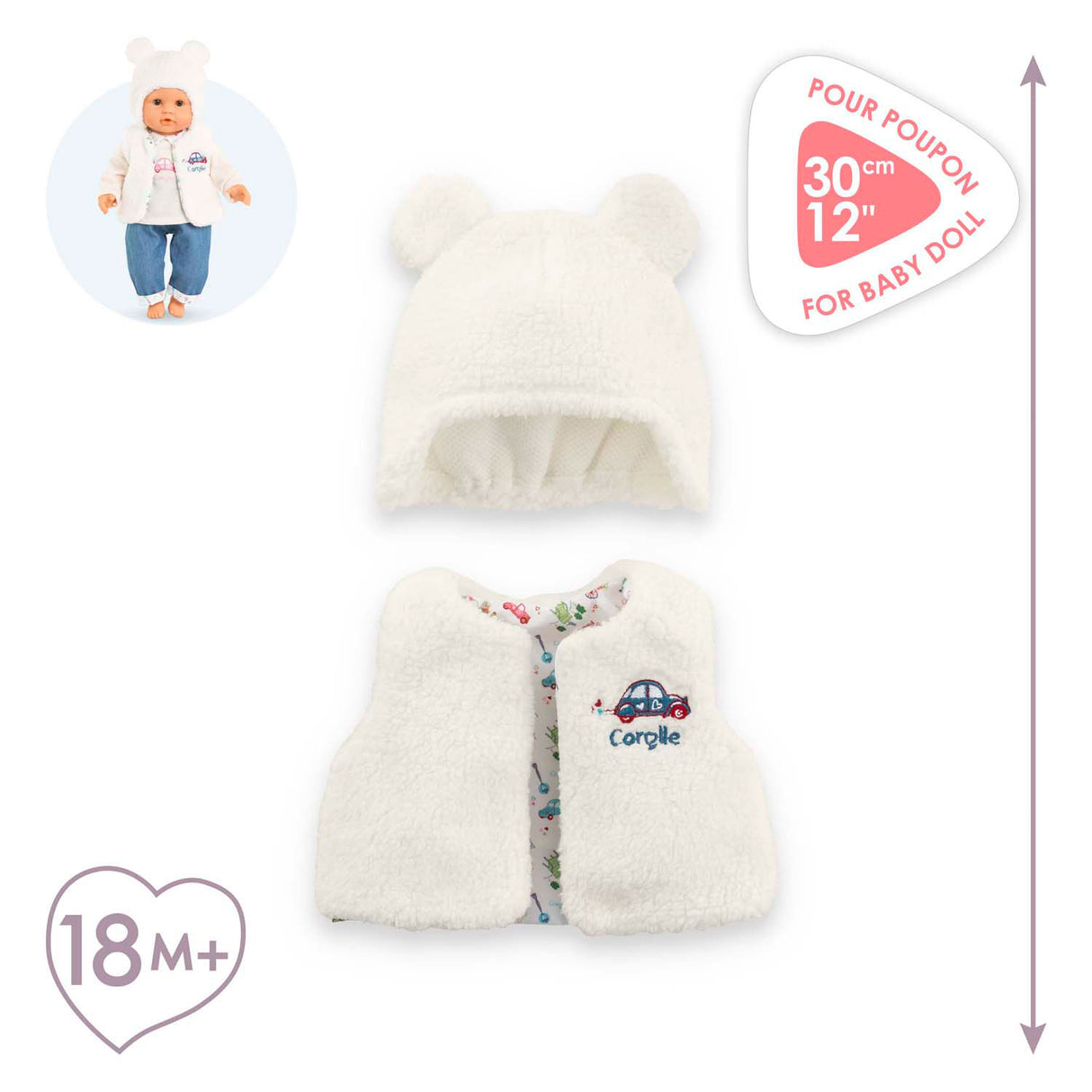 Corolle winterset voor babypop, 30cm