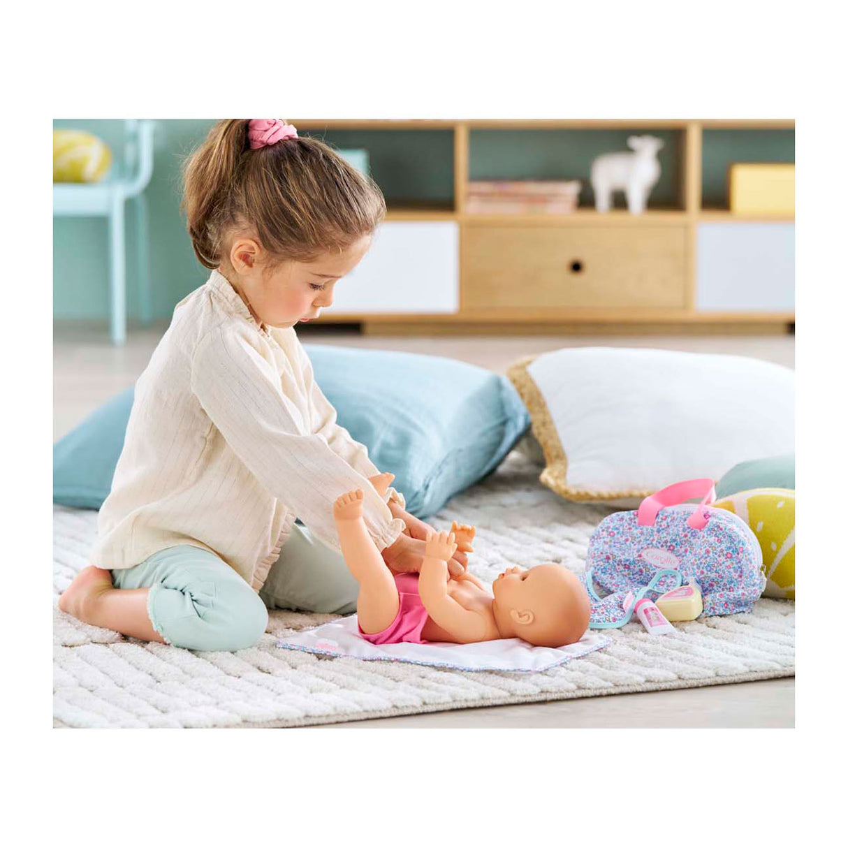 Corolle luieraccessoires bloemen set voor babypop, 36cm